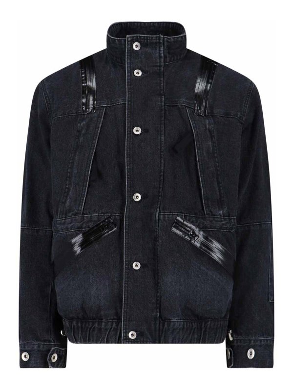 Sacai: denim jacket - Giacca In Denim