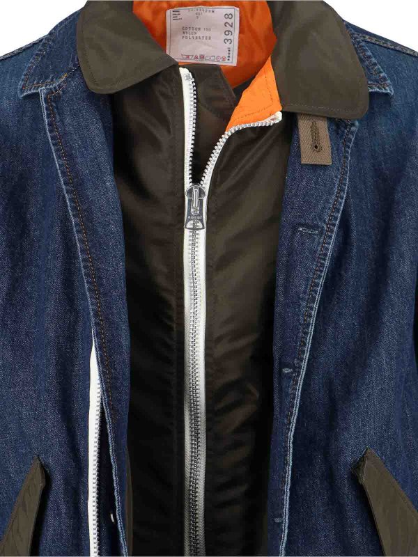 The Best Shops Sacai: デニムジャケット - デニムジャケット - ブルー