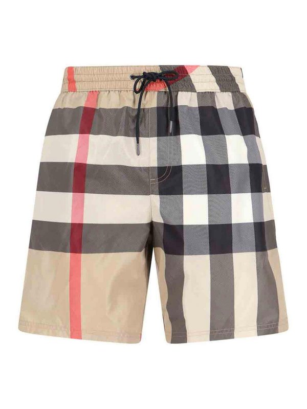 BURBERRY: Shorts de bain - Short De Bain - Check