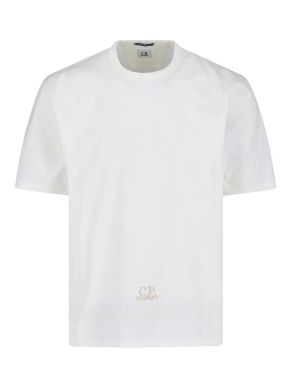 C.P. COMPANY: T-shirts - T-Shirt - Weiß