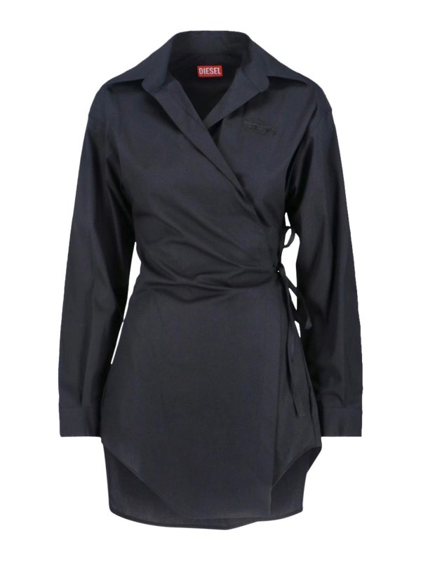 DIESEL: knee length dresses - Midi shirt dress