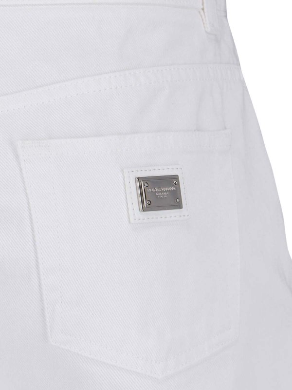 ショートパンツ - 白 shop online: DOLCE & GABBANA