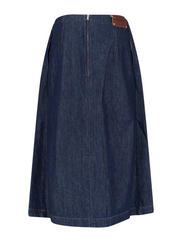 DRIES VAN NOTEN: ニーレングススカート＆ミディ丈 online - 膝丈/ミディスカート - ブルー