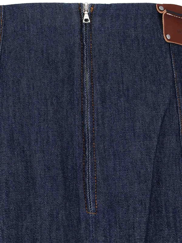 DRIES VAN NOTEN buy online 膝丈/ミディスカート - ブルー