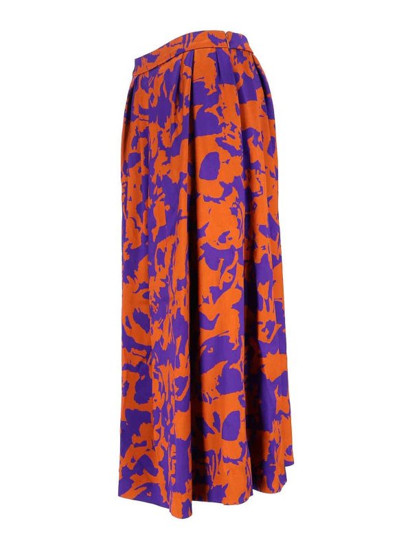 The Best Shops DRIES VAN NOTEN: Knielange und Midi Röcke - Midirock - Orange