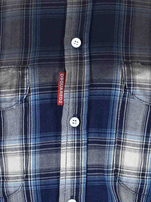 シャツ - ブルー Replica 
online: DSQUARED2