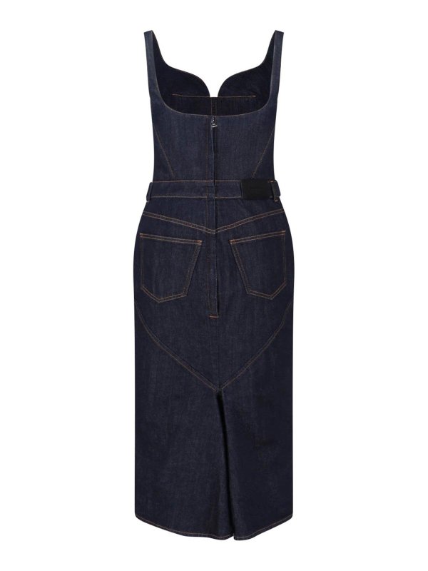 GIVENCHY: Knielange Kleider online - Knielanges Kleid - Blau