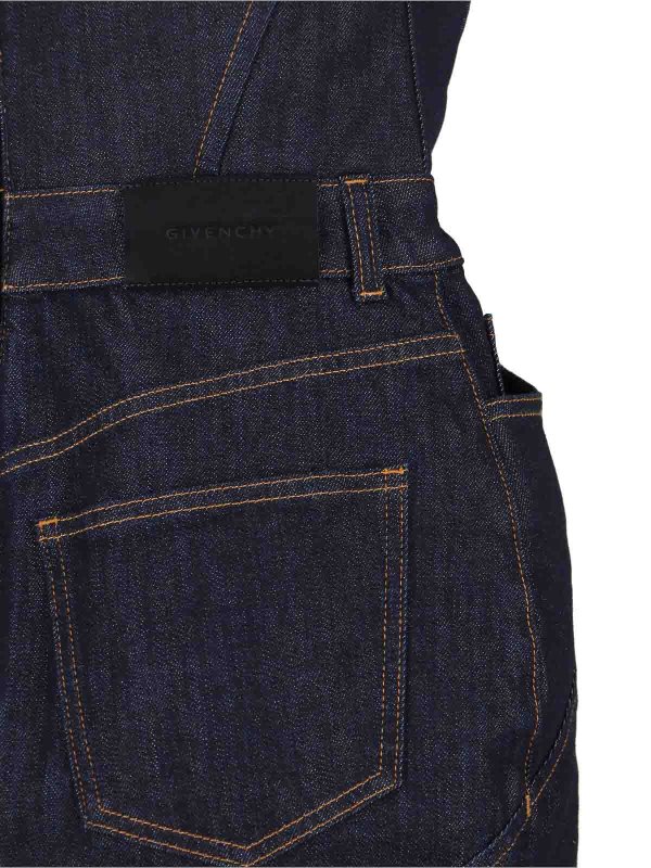 The Best Shops GIVENCHY: Knielange Kleider - Knielanges Kleid - Blau