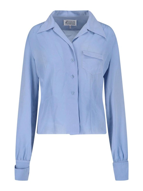 Maison Margiela: Hemden - Hemd - Blau