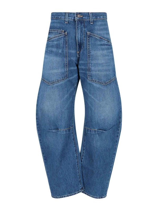 NILI LOTAN: straight leg jeans - Jeans