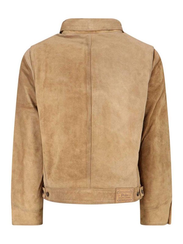POLO RALPH LAUREN: leather jacket online - Suede Jacket