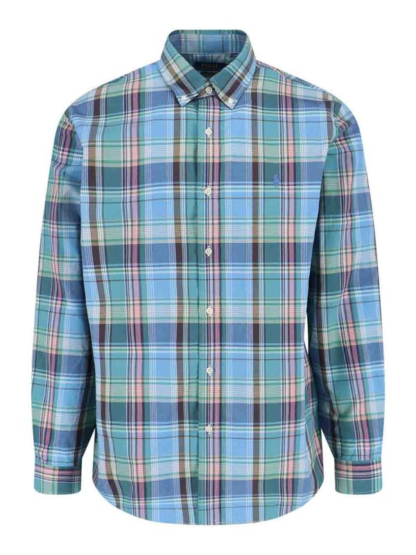 POLO RALPH LAUREN: シャツ - シャツ - ブルー