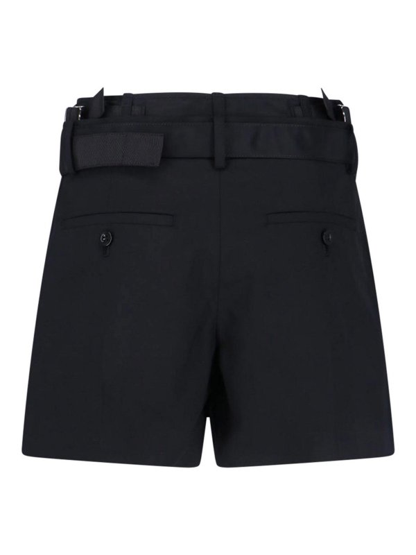 Sacai: Trousers Shorts online - Wool Blend Shorts