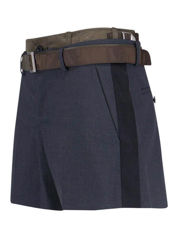 The Best Shops Sacai: トラウザーショーツ - ショートパンツ - グレー