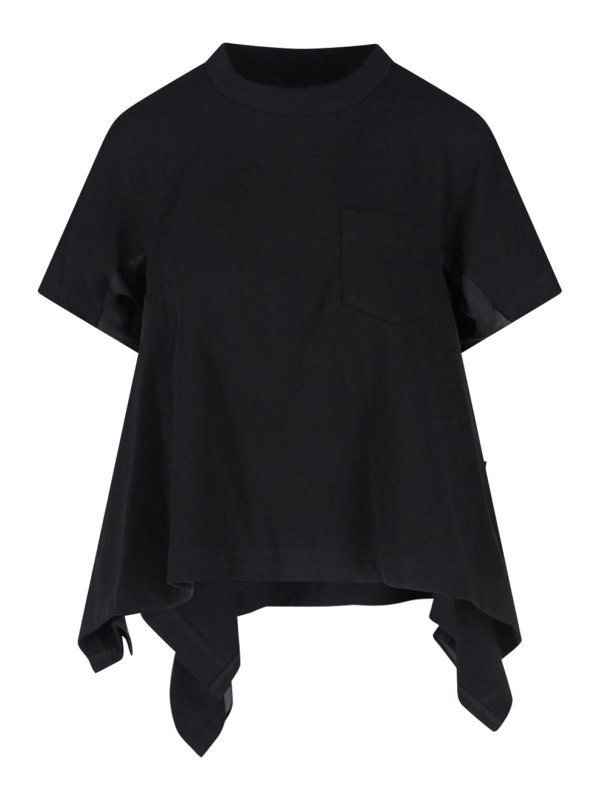 Sacai: Camisetas - Camiseta - Negro