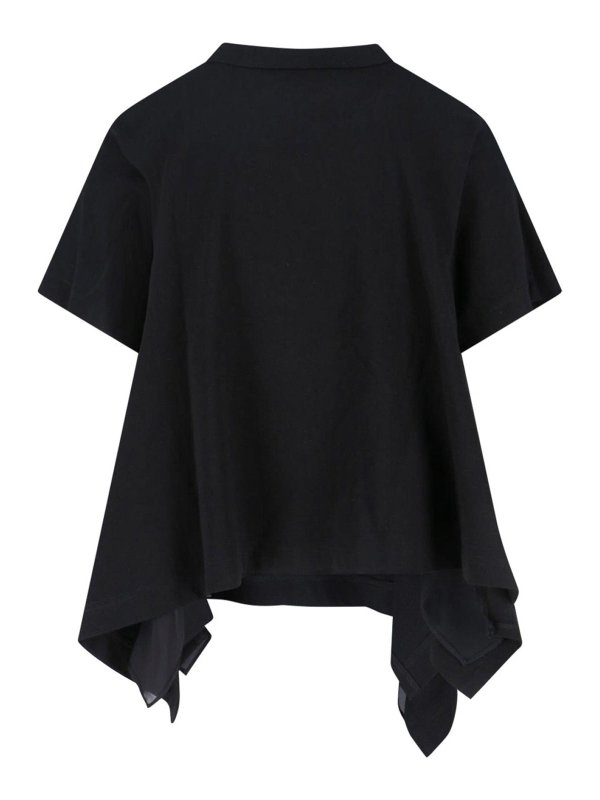 Sacai: Camisetas online - Camiseta - Negro