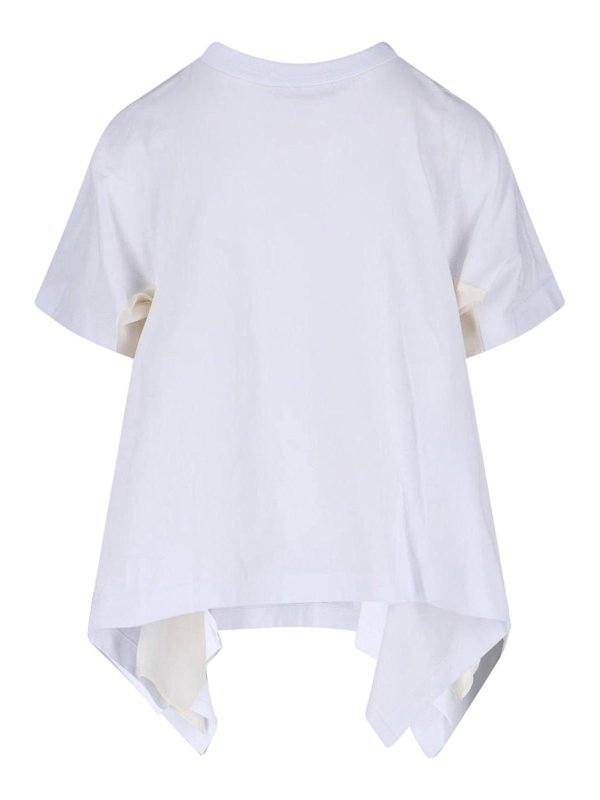 Sacai: T-shirts online - T-Shirt - Weiß