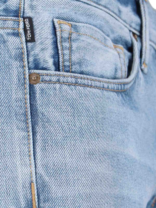 ストレートジーンズ - ブルー Replica 
online: TOM FORD