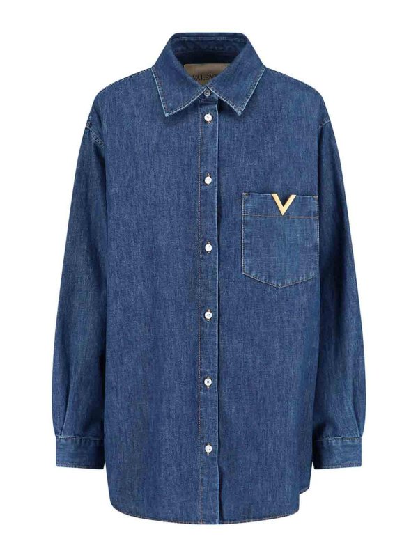 VALENTINO: Hemden - Hemd - Blau