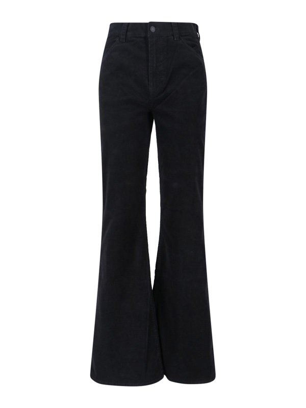 NILI LOTAN: ブーツカットジーンズ - ブーツカットジーンズ - 黒