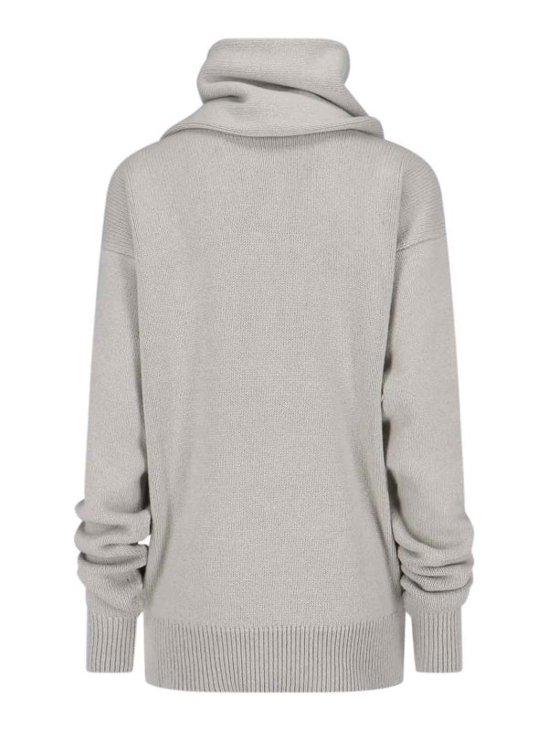 CALVIN KLEIN: Strickpullover mit Rundhalsausschnitt online - Rundhalspullover - Grau