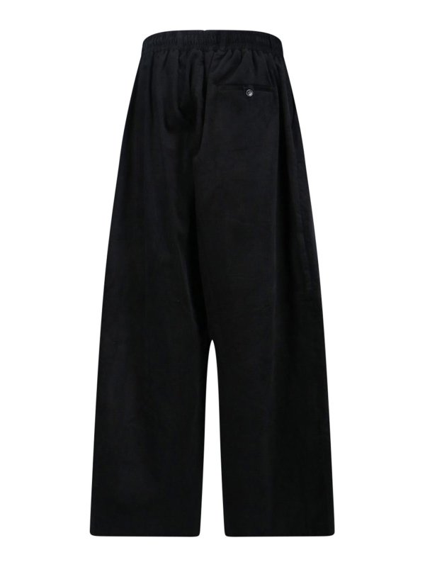 MARTINE ROSE: casual trousers online - Wide ribbed trousers