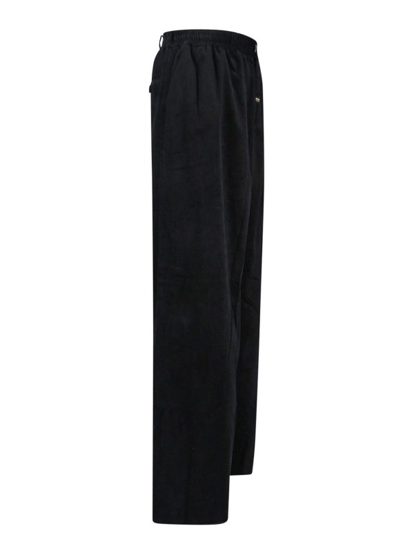 The Best Shops MARTINE ROSE: casual trousers - Wide ribbed trousers