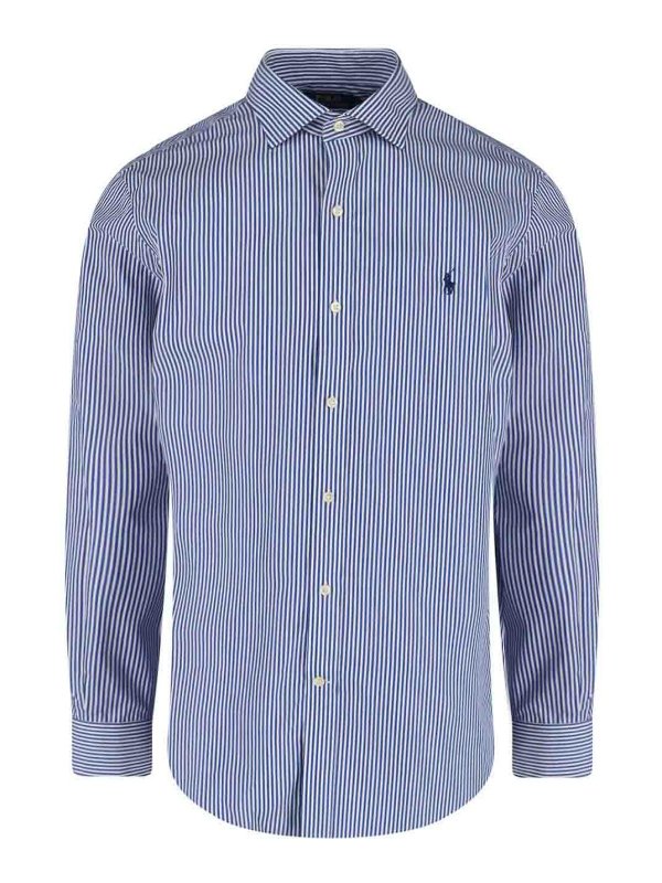 POLO RALPH LAUREN: シャツ - シャツ - ブルー