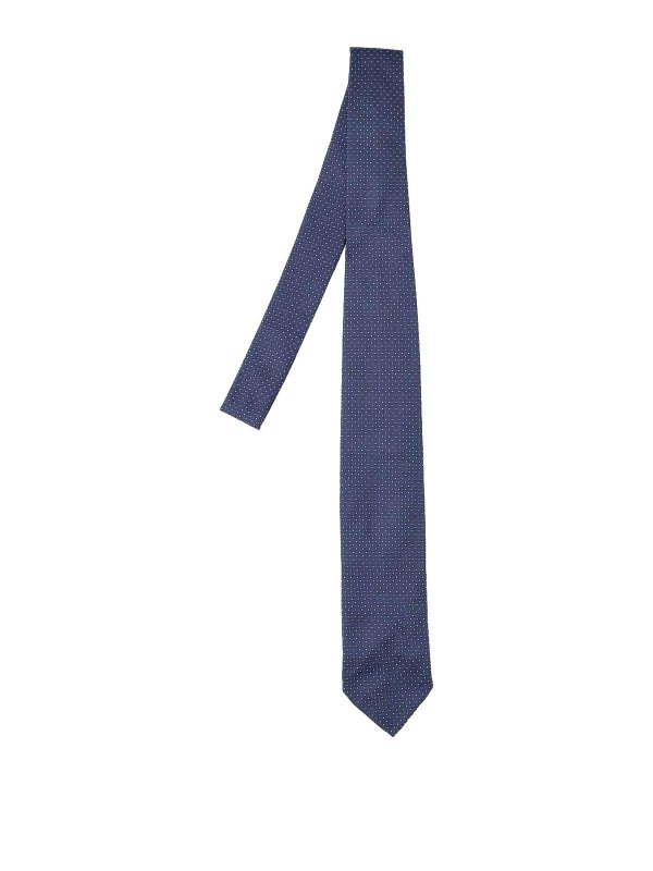 CESARE ATTOLINI NAPOLI: Corbatas y pajaritas - Corbata - Azul