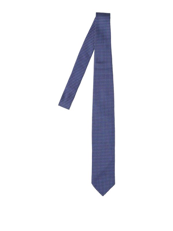 CESARE ATTOLINI NAPOLI: ネクタイ＆蝶ネクタイ - ネクタイ - ブルー