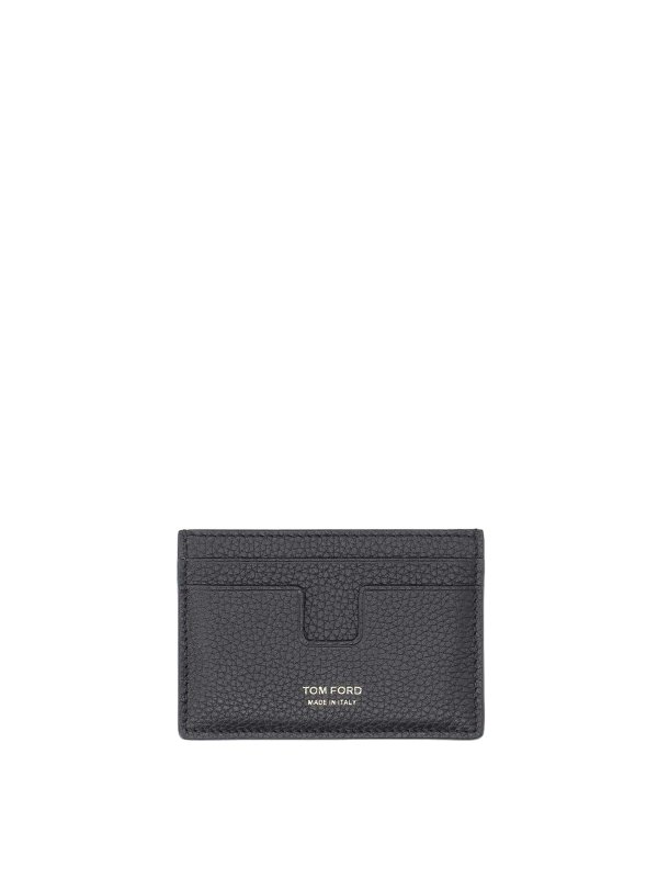 TOM FORD: wallets & purses - Hammered Leather Card Holder