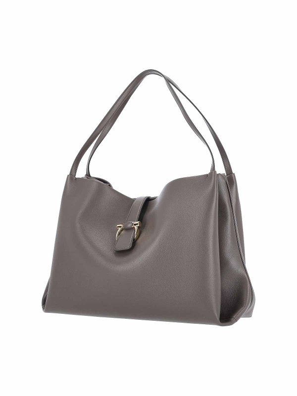 FERRAGAMO: Handtaschen online - Shopper - Grau