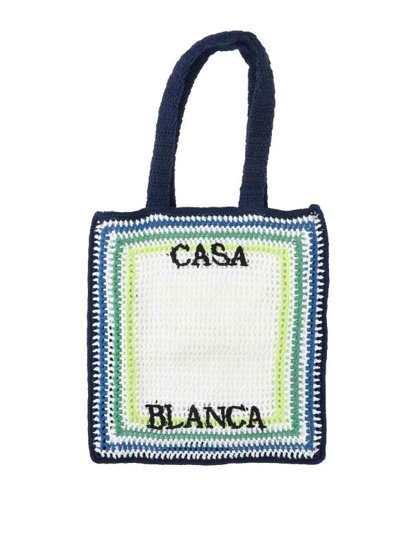 CASABLANCA: Handtaschen - Shopper - Weiß