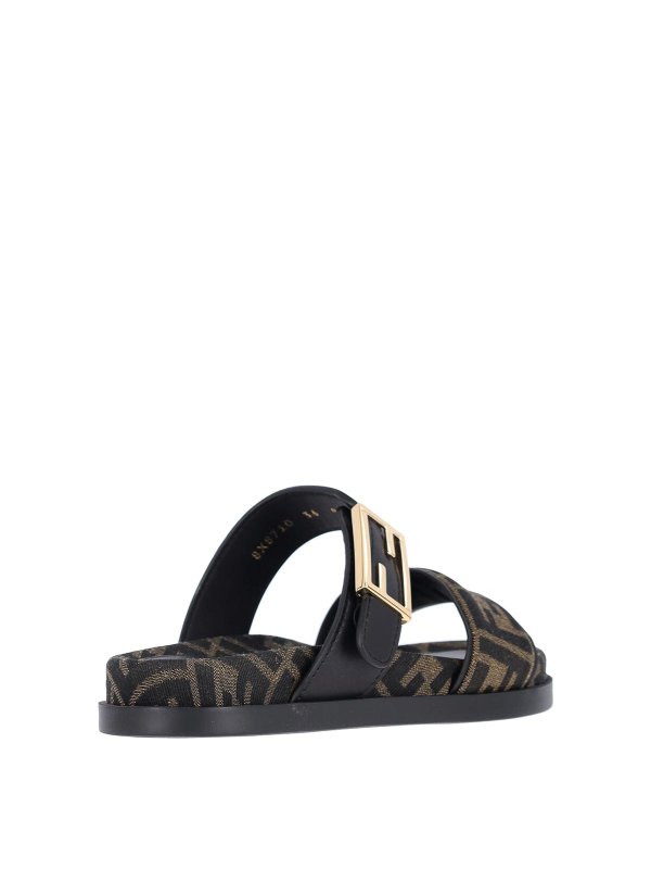 Slide sandals shop online: FENDI