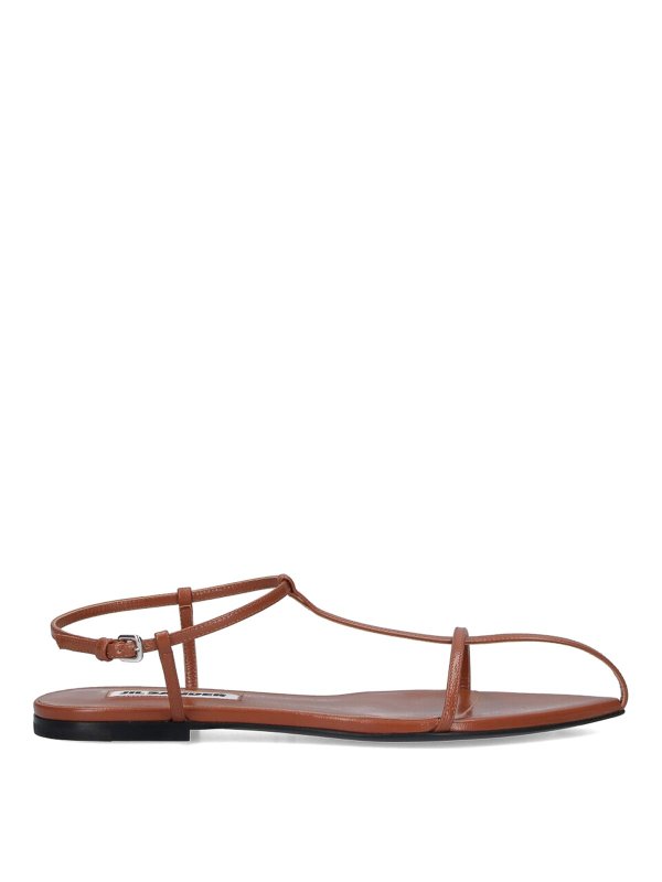 JIL SANDER: sandals - Leather Sandals