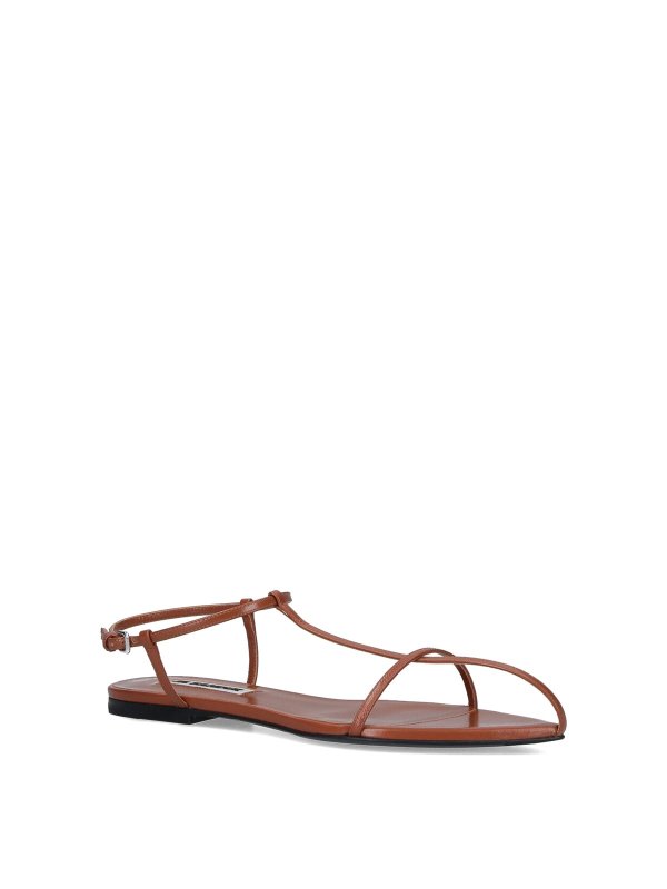JIL SANDER: sandals online - Leather Sandals