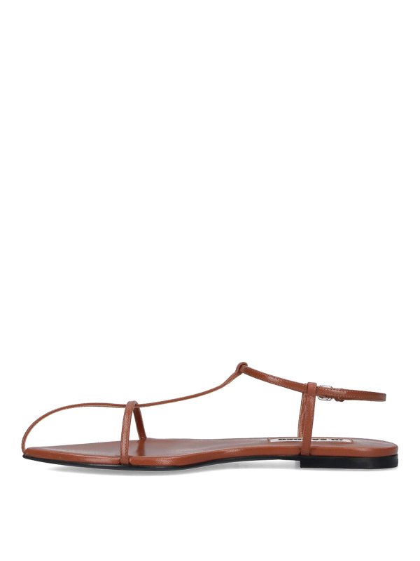 The Best Shops JIL SANDER: sandals - Leather Sandals