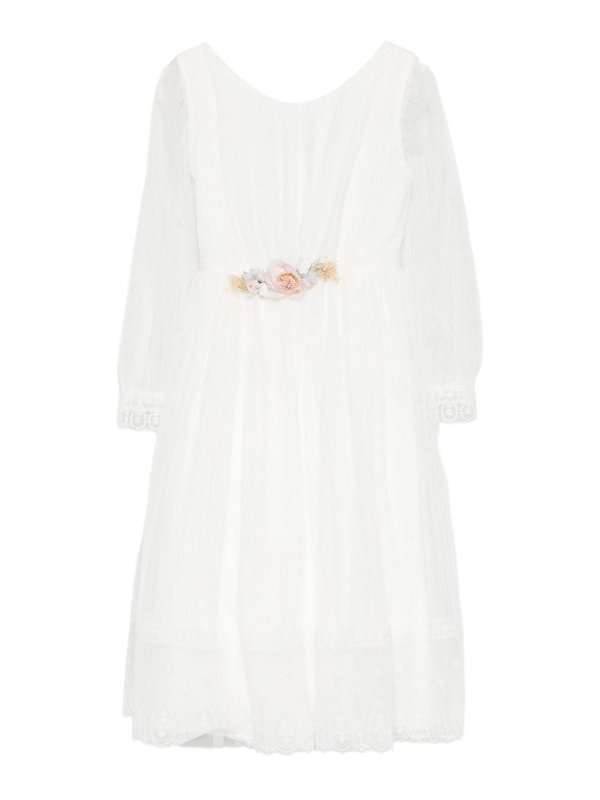 AMAYA: ニーレングスドレス - 膝丈ドレス - クリーム