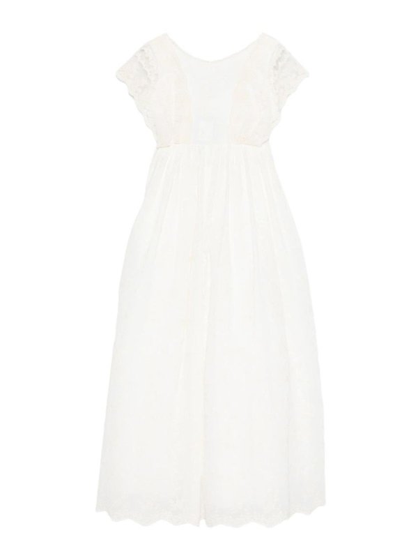 AMAYA: ニーレングスドレス - 膝丈ドレス - クリーム