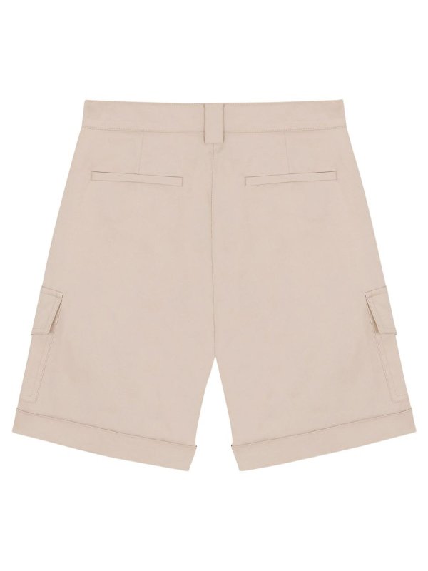 Balmain: pantaloni shorts online - Bermuda Cargo Beige