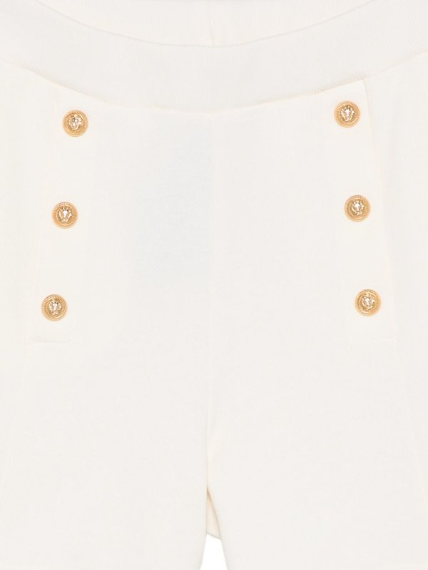 The Best Shops Balmain: トラウザーショーツ - ショートパンツ - クリーム