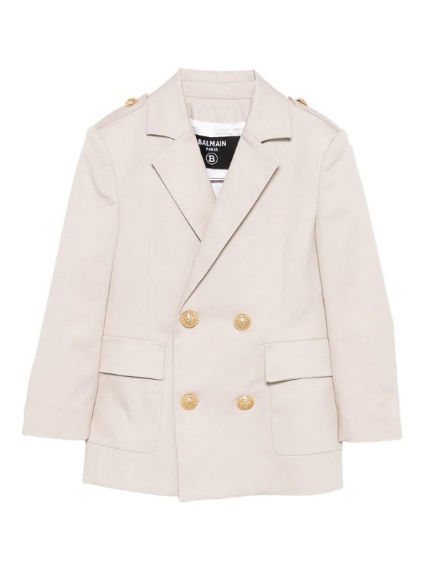 Balmain: ブレザー - ブレザー - ベージュ