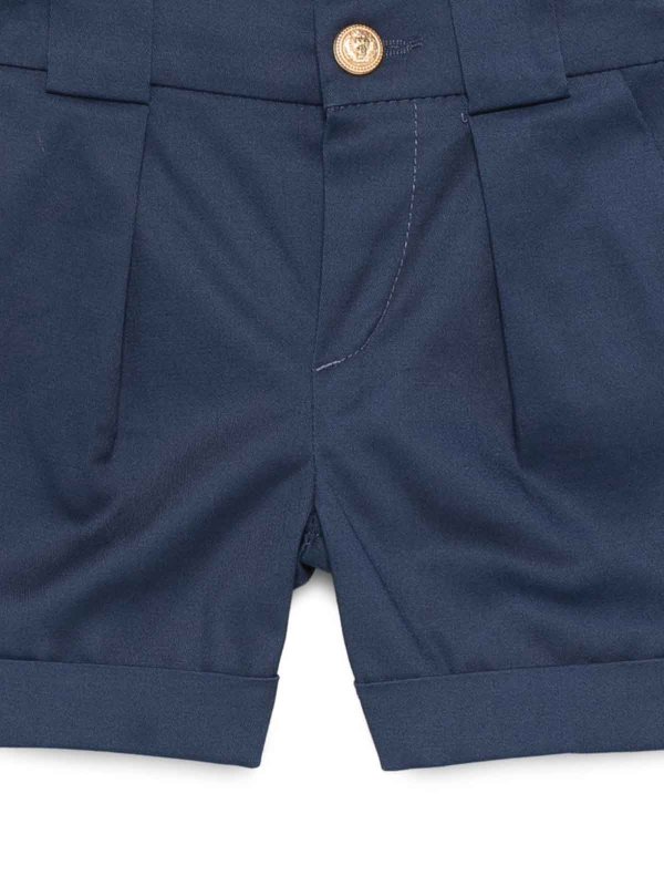 The Best Shops Balmain: pantaloni shorts - Bermuda Con Pieghe