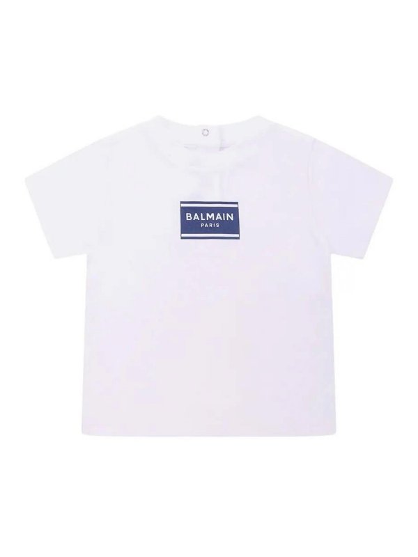 Balmain: T-shirts - T-Shirt - Weiß