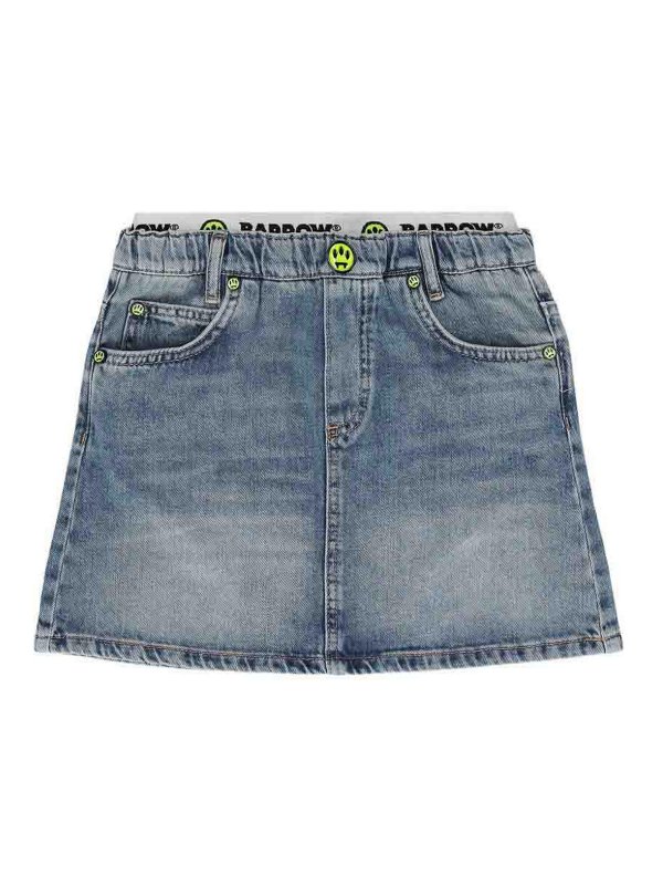 BARROW: ニーレングススカート＆ミディ丈 - 膝丈/ミディスカート - ブルー