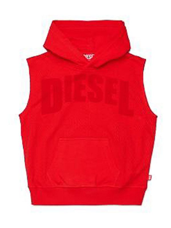 DIESEL: Sudaderas y suéteres - Sudadera - Rojo