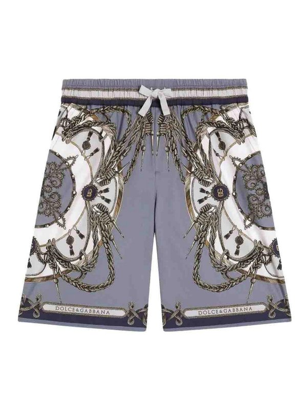 Dolce & Gabbana Jr: Trousers Shorts - Patterned Bermudas