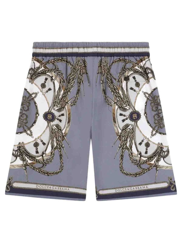 Dolce & Gabbana Jr: Trousers Shorts online - Patterned Bermudas