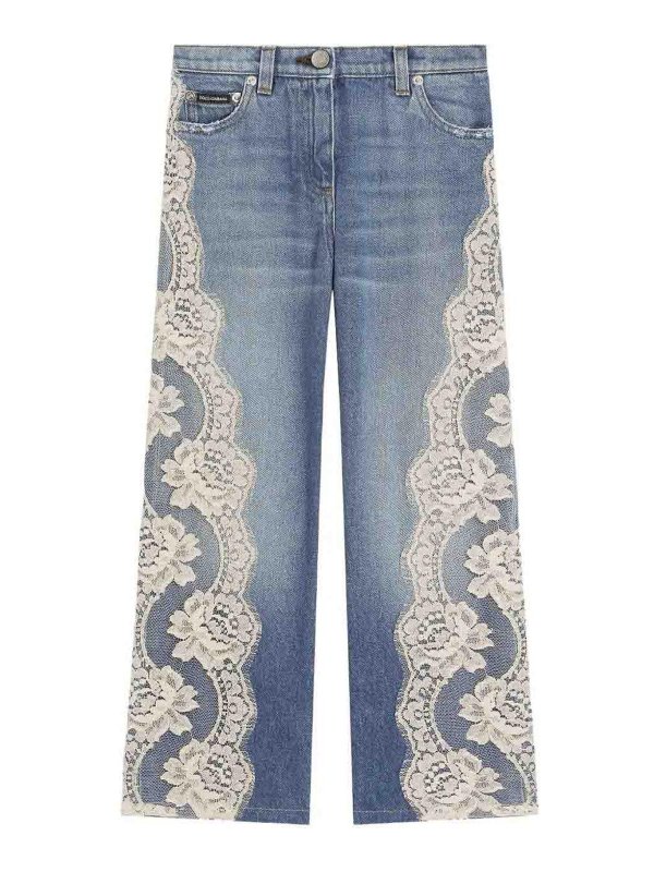 Dolce & Gabbana Jr: ストレートジーンズ - ストレートジーンズ - ブルー