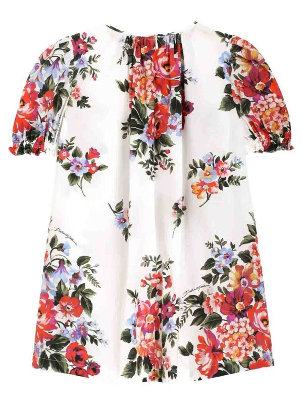 Dolce & Gabbana Jr: ニーレングスドレス online - 膝丈ドレス - 白